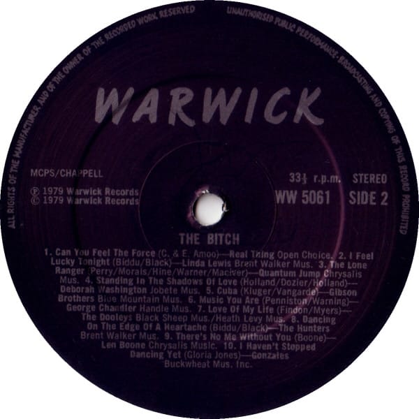 Various – The Bitch (20 Smash Disco Hits Including The Original Soundtrack) (1979) – Foto 1