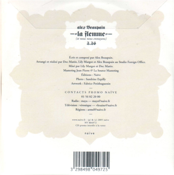Alex Beaupain – La Flemme (Et Nous Nous Ennuyons) (2005) – Hoes