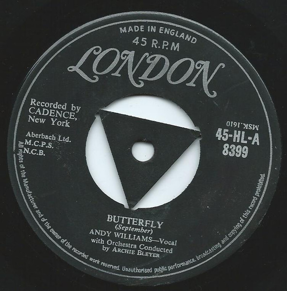 Andy Williams – Butterfly (1957) – Hoes