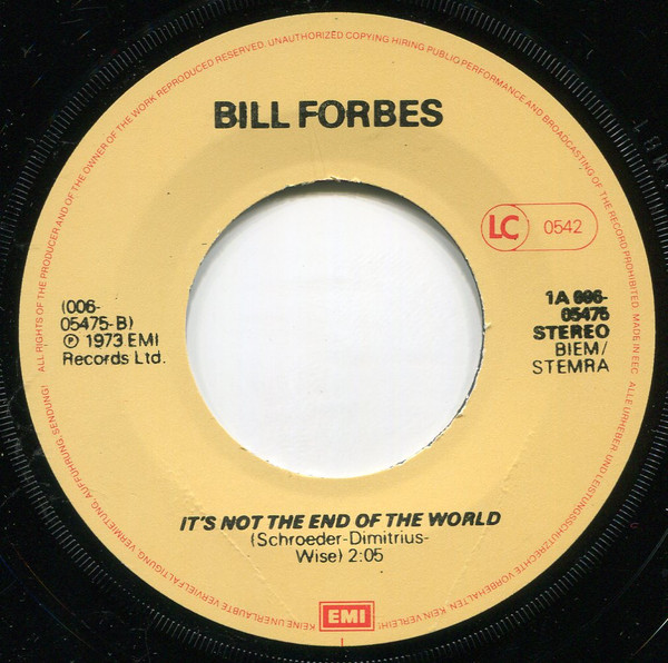 Bill Forbes – Too Young – Hoes