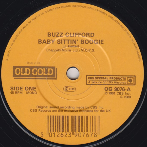 Buzz Clifford – Baby Sittin' Boogie / Roses Are Red – Hoes