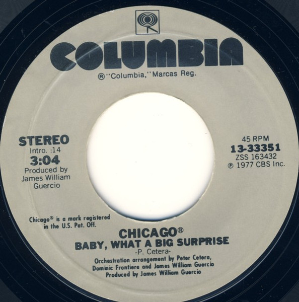 Chicago (2) – Baby, What A Big Surprise / If You Leave Me Now (1977) – Hoes