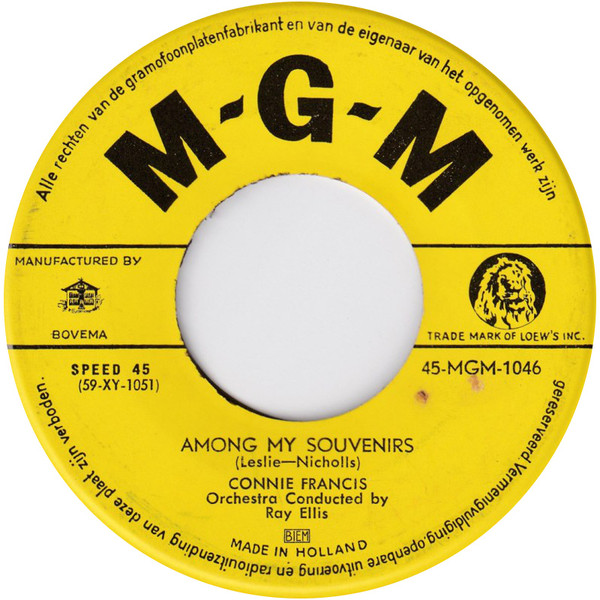 Connie Francis – Among My Souvenirs / Do You Love Me Like You Kiss Me (1959) – Hoes
