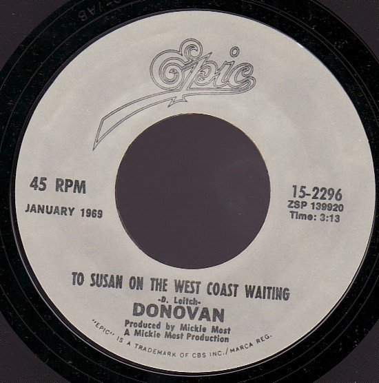 Donovan – To Susan On The West Coast Waiting / Atlantis – Hoes