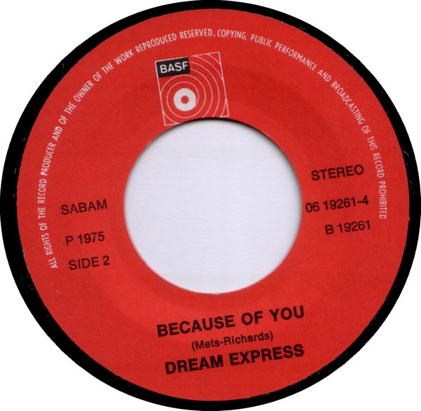 Dream Express – Dream Express / Because Of You (1975) – Hoes