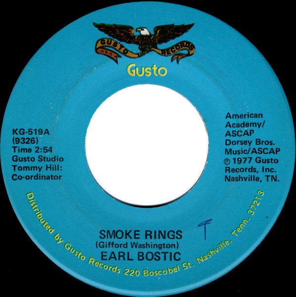 Earl Bostic – Smoke Rings / Deep Purple (1977) – Hoes