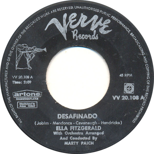 Ella Fitzgerald – Desafinado (1962) – Hoes