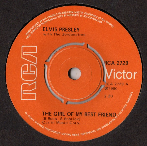 Elvis Presley – The Girl Of My Best Friend (1976) – Hoes