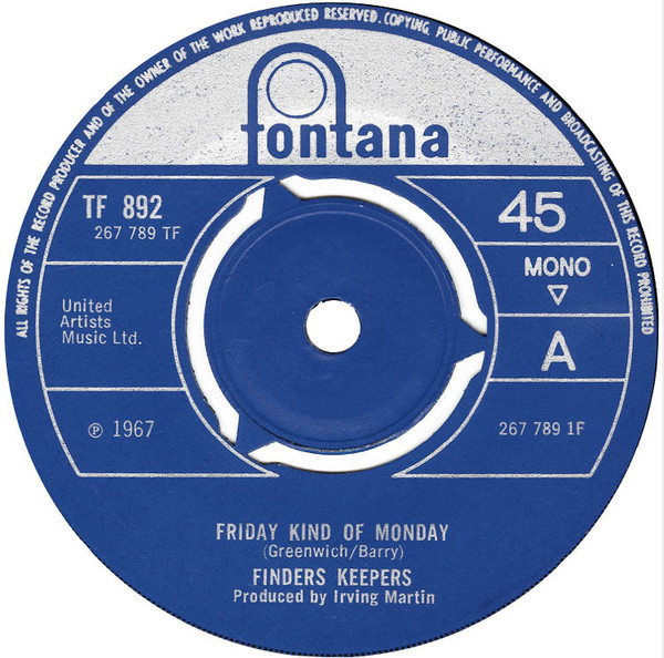 Finders Keepers – Friday Kind Of Monday (1967) – Hoes