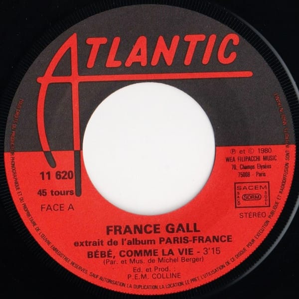 France Gall – Bébé, Comme La Vie (1980) – Foto 2