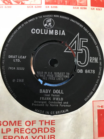 Frank Ifield – The Swiss Maid (1968) – Hoes
