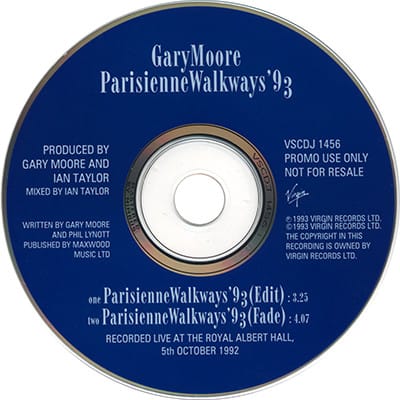 Gary Moore – Parisienne Walkways '93 (1993) – Foto 2