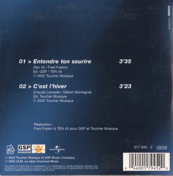 Gilbert Montagné – Entendre Ton Sourire (2002) – Hoes