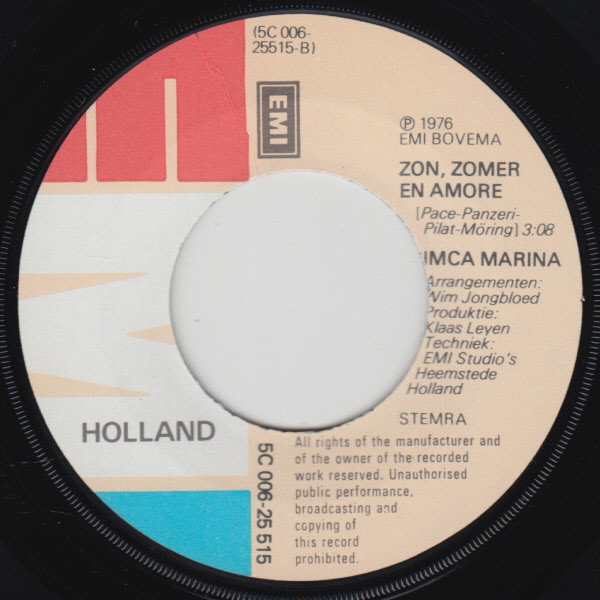 Imca Marina – Fiësta Nuda (1976) – Hoes