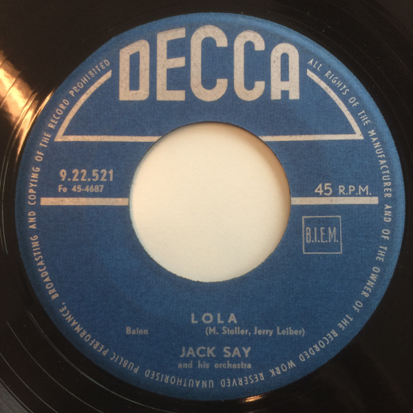 Jacques Say Et Son Orchestre – Ci-Ciu-Ci / Lola – Hoes