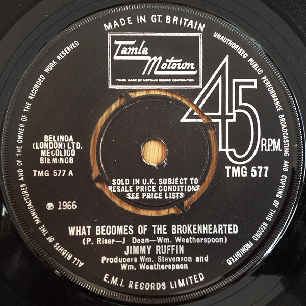 Jimmy Ruffin – What Becomes Of The Brokenhearted (1966) – Hoes