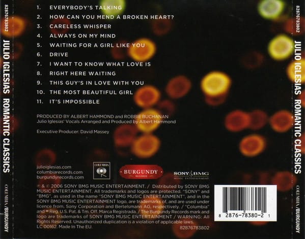 Julio Iglesias – Romantic Classics (2006) – Foto 2
