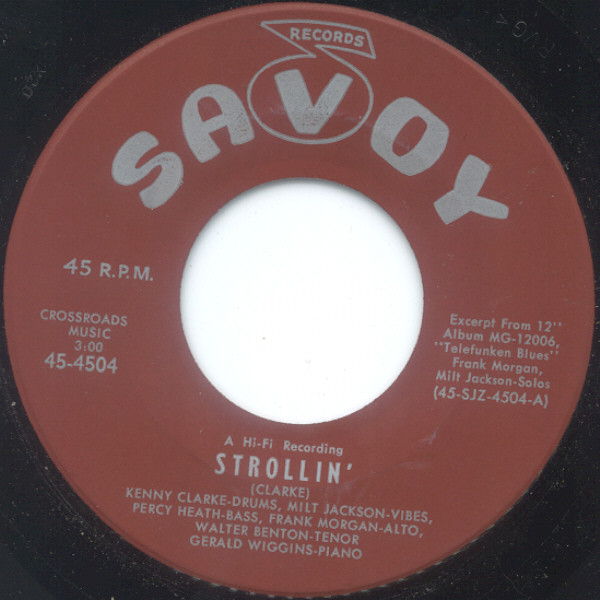 Kenny Clarke – Strollin' (1955) – Hoes