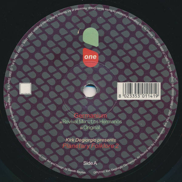 Kirk Degiorgio – Planetary Folklore 2 - Germanium (2007) – Hoes