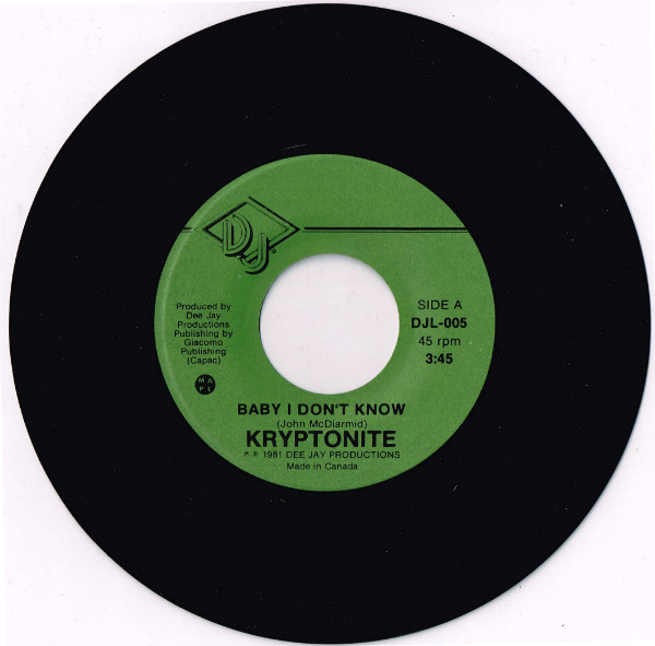 Kryptonite – Baby I Don't Know (1981) – Hoes