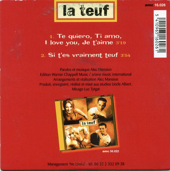 La Teuf – Te Quiero, Ti Amo, I Love You, Je T'Aime – Hoes