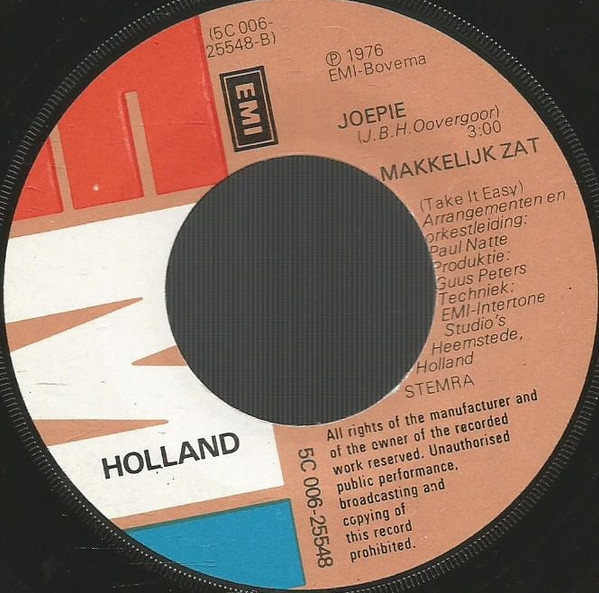 Makkelijk Zat – Geef Max De Zak / Joepie (1976) – Hoes