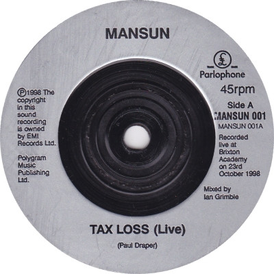 Mansun – Tax Loss (Live) (1998) – Hoes