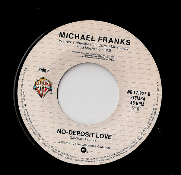 Michael Franks – Jealousy (1982) – Hoes