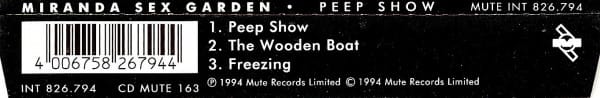 Miranda Sex Garden – Peep Show (1994) – Foto 2