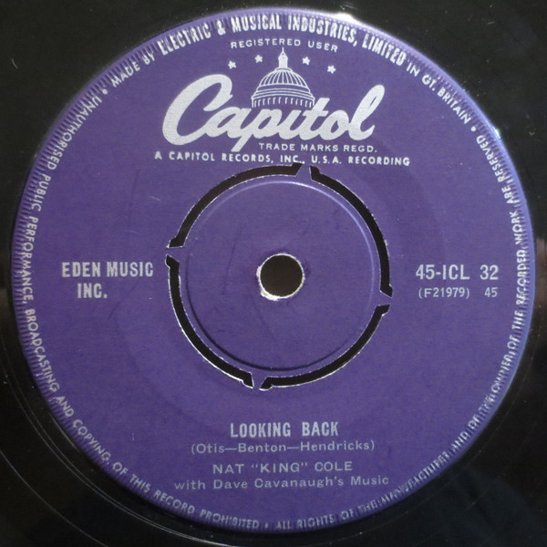 Nat King Cole – Looking Back / Do I Like It (1958) – Hoes