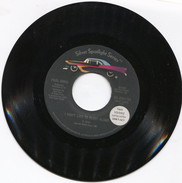 Paul Anka – I Don't Like To Sleep Alone / Times Of Your Life – Hoes