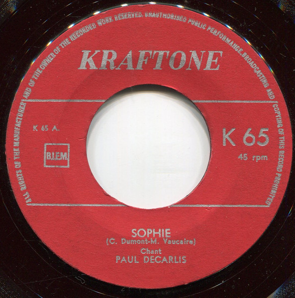 Paul Decarlis – Sophie - Sweet Barbara – Hoes