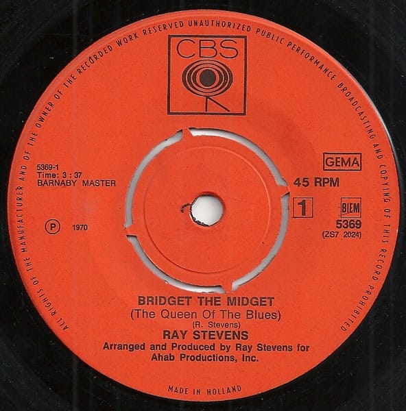 Ray Stevens – Bridget The Midget (1970) – Foto 2