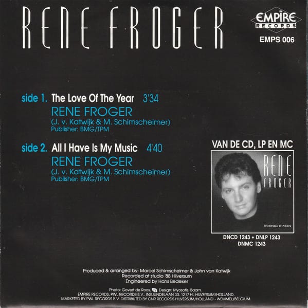 René Froger – The Love Of The Year (1990) – Foto 3