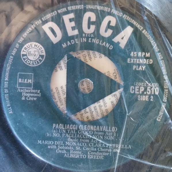 Ruggiero Leoncavallo – Pagliacci (1958) – Hoes
