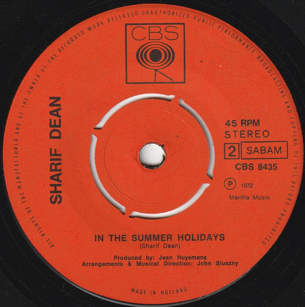 Sharif Dean – Do You Love Me? / In The Summer Holidays (1973) – Hoes