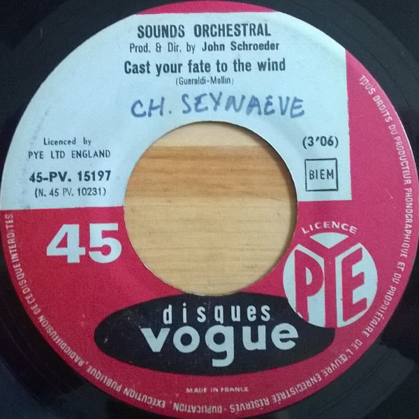 Sounds Orchestral – Cast Your Fait To The Wind / To Wendy With Love – Hoes