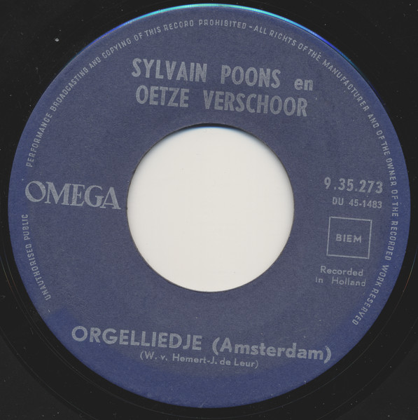 Sylvain Poons – Zuiderzee-Ballade (1960) – Hoes