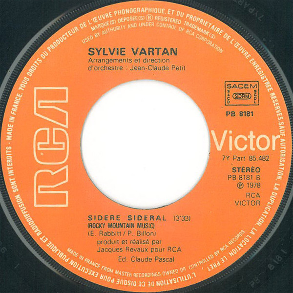 Sylvie Vartan – Disco Queen / Sidéré Sidéral (1978) – Hoes