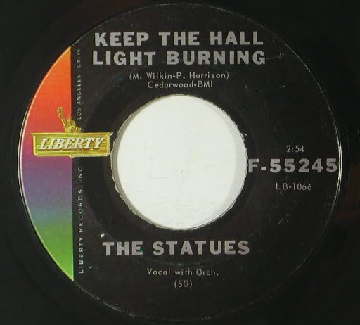 The Statues – Keep The Hall Light Burning / Blue Velvet (1959) – Hoes