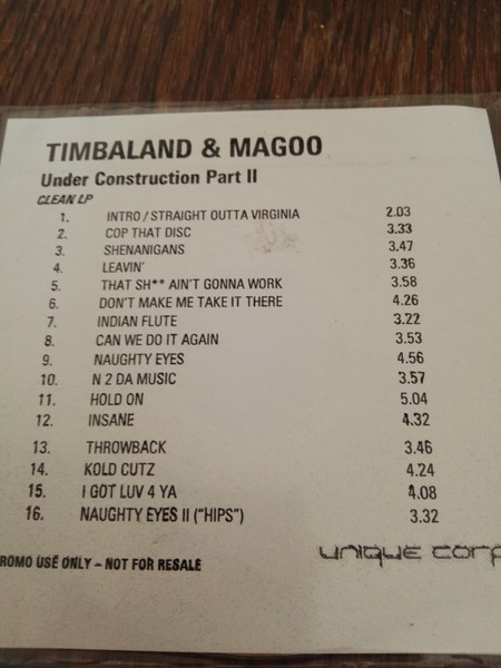 Timbaland & Magoo – Under Construction Part II (2003) – Hoes