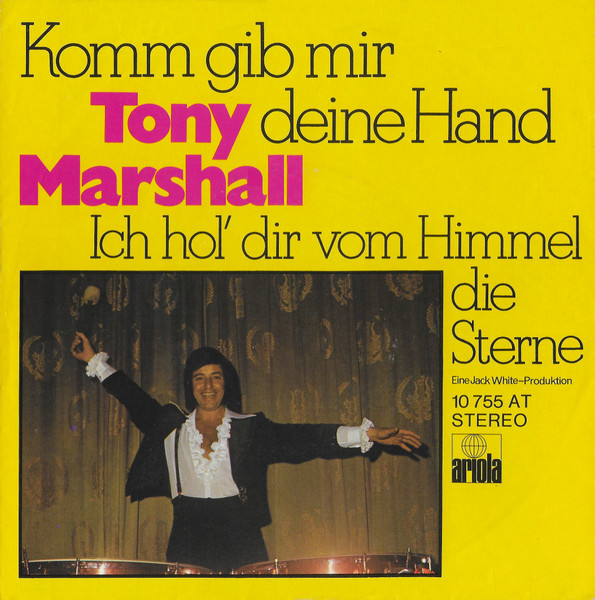 Tony Marshall – Komm Gib Mir Deine Hand (1971) – Hoes