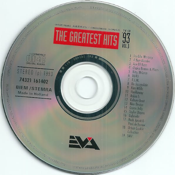 Various – The Greatest Hits '93 - Vol. 3 (1993) – Foto 2