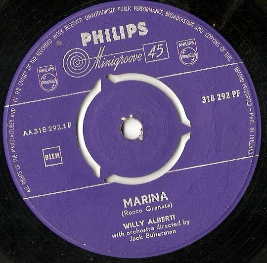 Willy Alberti – Marina (1959) – Hoes