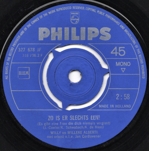 Willy & Willeke Alberti – Moeder, Hoe Kan Ik Je Danken? (1964) – Hoes