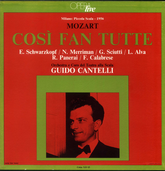 Wolfgang Amadeus Mozart – Così Fan Tutte (1977) – Hoes