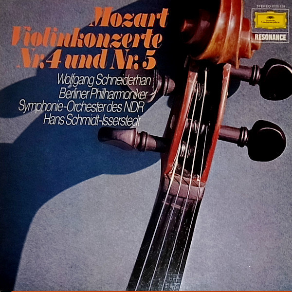 Wolfgang Amadeus Mozart – Violinkonzerte Nr. 4 Und Nr. 5 (1976) – Hoes