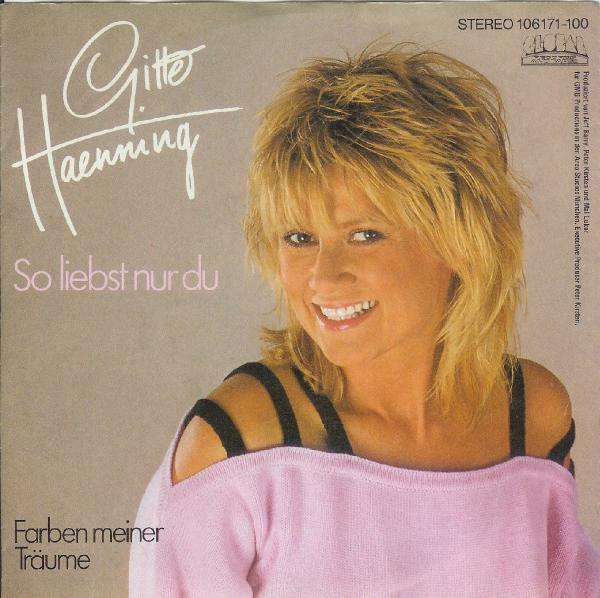 Gitte Hænning – So Liebst Nur Du  (1984) – Hoes