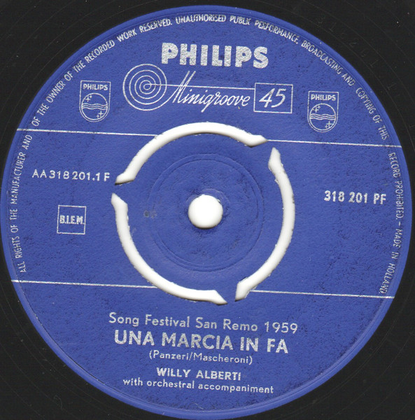 Willy Alberti – Una Marcia In Fa (1959) – Hoes