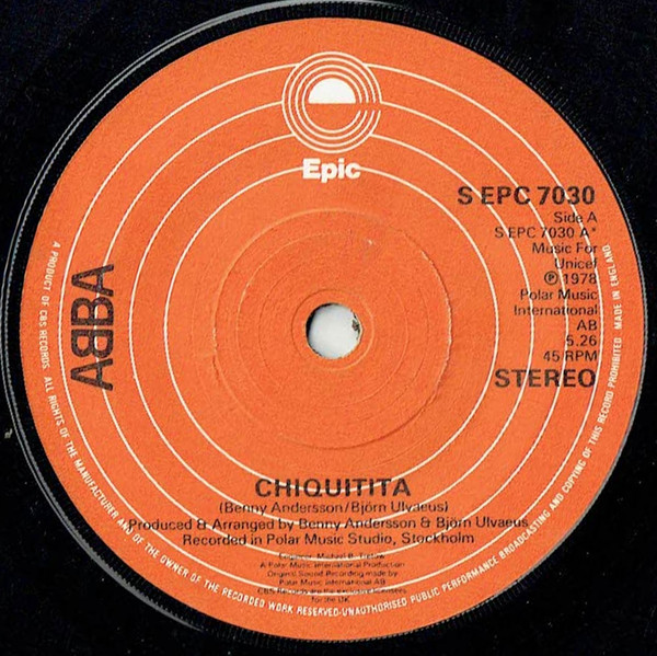 ABBA – Chiquitita (1979) – Hoes